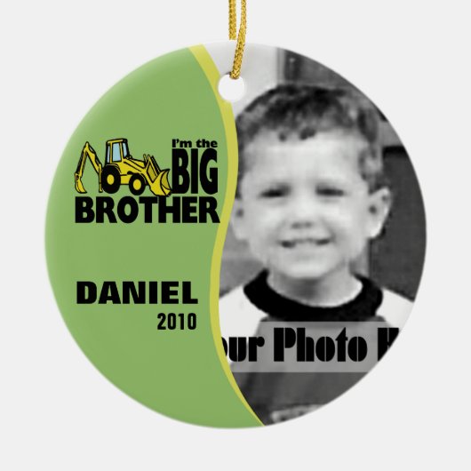 Big Brother foto Keramisch Ornament (Voorkant)