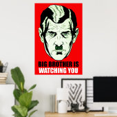 BIG BROTHER GEORGE ORWELL Nnegentig Vierenzestig 1 Poster (Thuiskantoor)