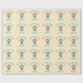 Big Brother Gepersonaliseerd met de naam Monkey Cadeaupapier (Vlak)