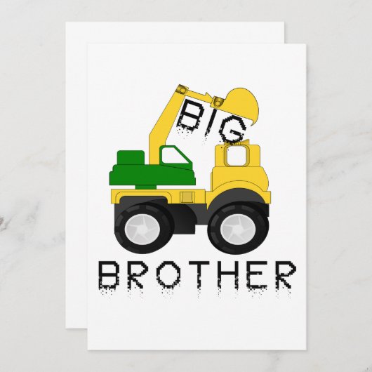 Big Brother Gift for Tractor Loving Boys Kinder (Voorkant / Achterkant)