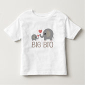Big Brother Gift Idee Olifant Kinder Shirts (Voorkant)