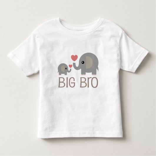 Big Brother Gift Idee Olifant Kinder Shirts (Voorkant)