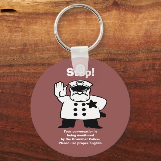 Big Brother Grammar Politie Sleutelhanger (Voorkant)