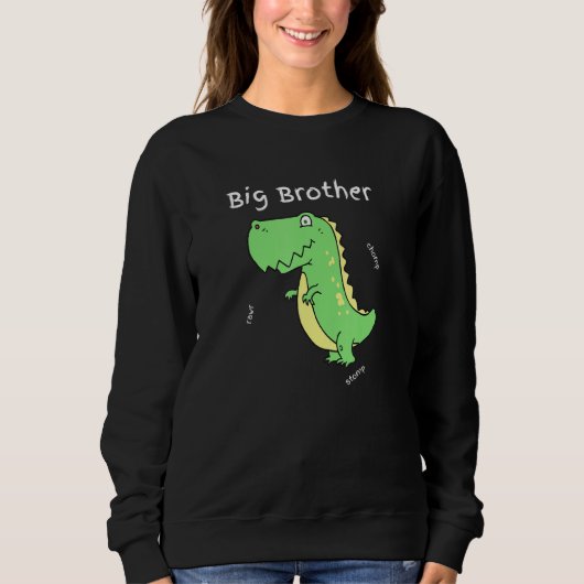 Big Brother Grappige T Rex Dinosaurus Voor Jongens Trui (Voorkant)