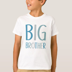 Big Brother Green en Blue Text Boys T-Shirt
