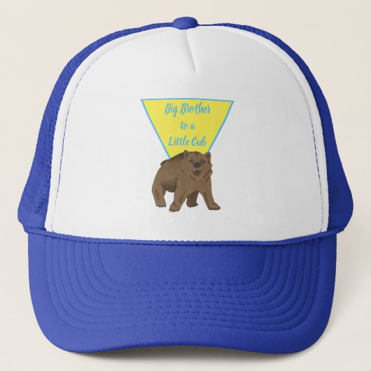 Big Brother Grizzly Beer Cub Trucker Pet (Voorkant)