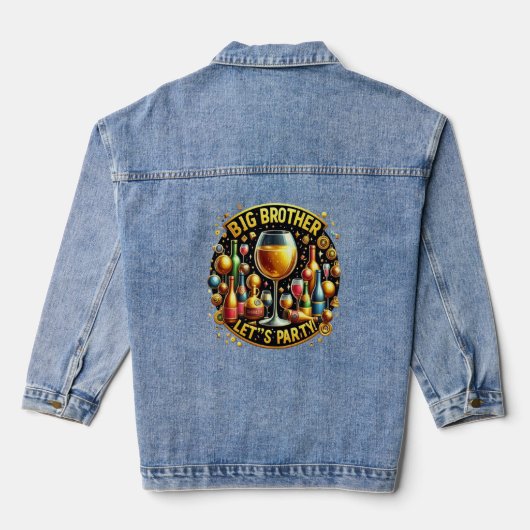 Big Brother Het is Rave Time Denim Jacket (Achterkant)