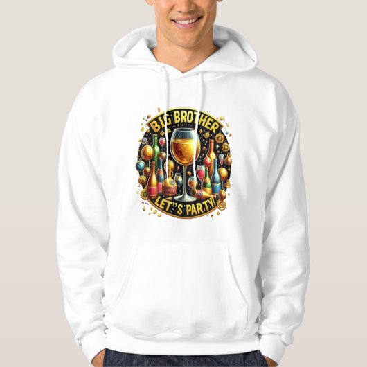 Big Brother Het is Rave Time Hoodie (Voorkant)