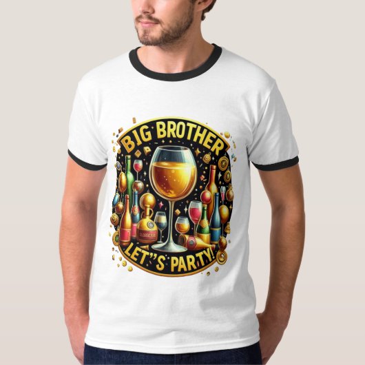 Big Brother Het is Rave Time T-shirt (Voorkant)