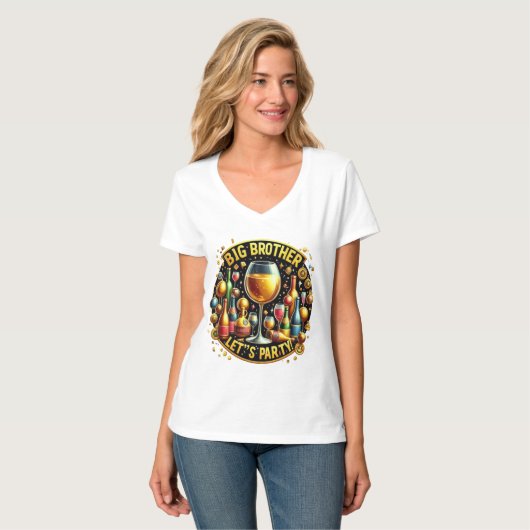 Big Brother Het is Rave Time T-shirt (Voorkant volledig)
