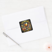 Big Brother Het is Rave Time Vierkante Sticker (Envelop)