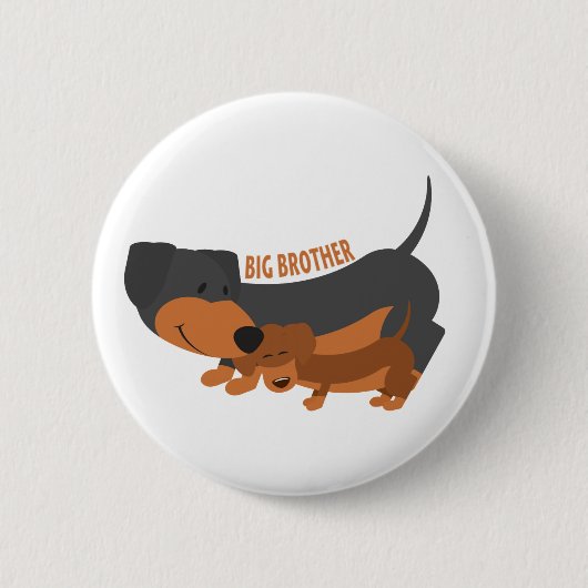 Big Brother (honden) Ronde Button 5,7 Cm (Voorkant)