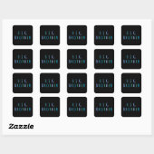 Big Brother in blauw Vierkante Sticker (Vel)