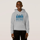 Big Brother initialen est. maand jaar blauw (Voorkant volledig)