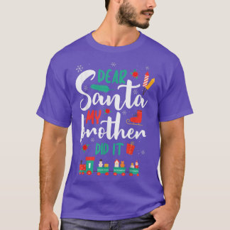 Big Brother Kerstbeste kerstman Mijn broer deed he T-shirt