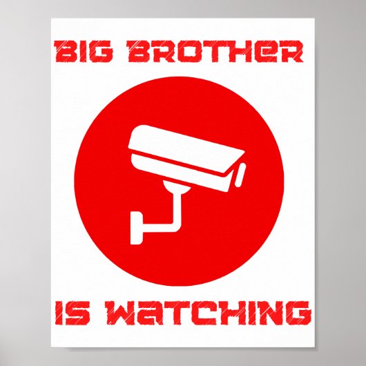 Big Brother kijkt 1984 ingsoc Poster (Voorkant)