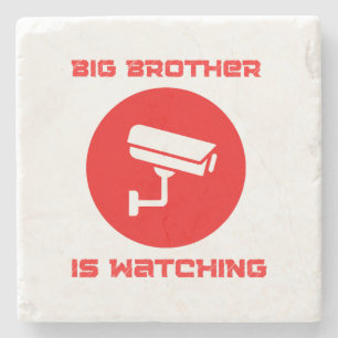 Big Brother kijkt 1984 ingsoc Stenen Onderzetter