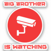 Big Brother kijkt 1984 ingsoc Sticker (Voorkant)