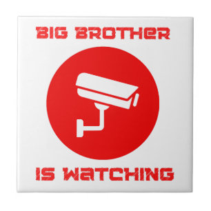 Big Brother kijkt 1984 ingsoc Tegeltje