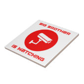 Big Brother kijkt 1984 ingsoc Tegeltje (Zijkant)