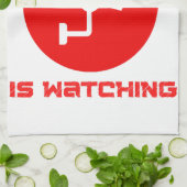 Big Brother kijkt 1984 ingsoc Theedoek (Gevouwen)