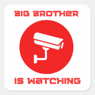 Big Brother kijkt 1984 ingsoc Vierkante Sticker