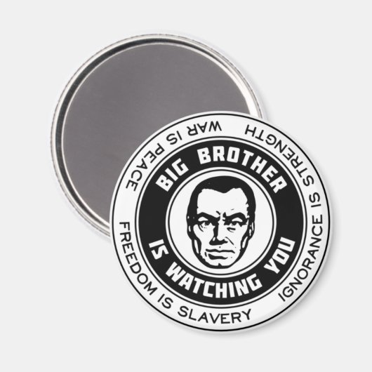 Big Brother kijkt Magneet (Voorkant / Achterkant)