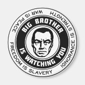 Big Brother kijkt Magneet (Voorkant)