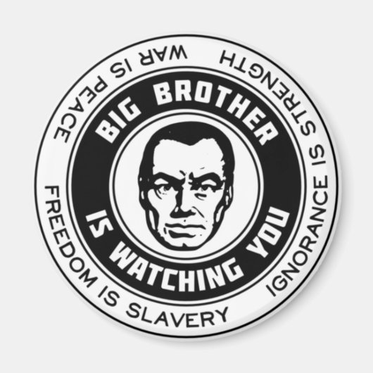 Big Brother kijkt Magneet (Voorkant)