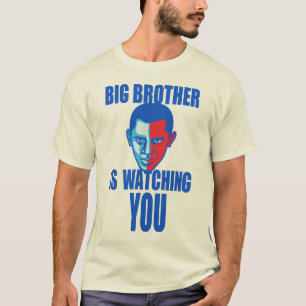 Big Brother kijkt naar je (Barack Obama versie) T T-shirt