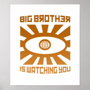 Big Brother kijkt naar je Poster