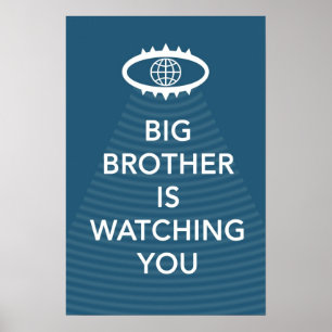 Big Brother kijkt naar je Poster uit 1984