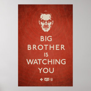 Big Brother kijkt naar je propaganda-Poster Poster