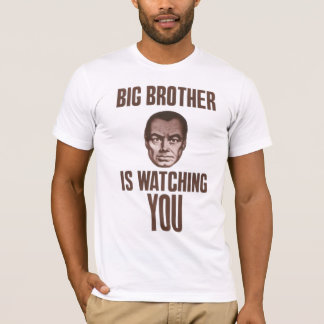Big Brother kijkt naar je T-shirt