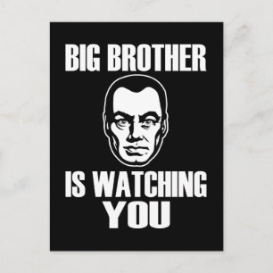 Big Brother kijkt naar jou Briefkaart