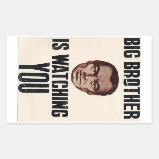 Big Brother kijkt naar Sticker (Voorkant)