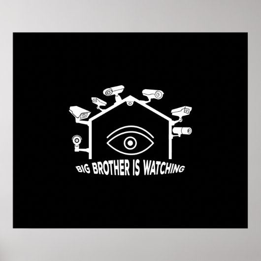 Big Brother kijkt Poster (Voorkant)