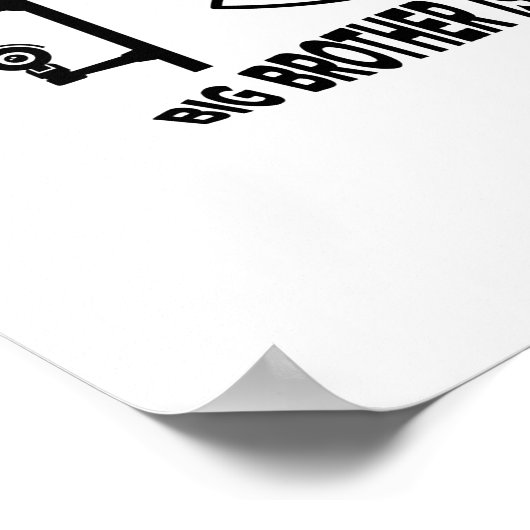 Big Brother kijkt Poster (Hoek)