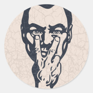 Big Brother kijkt Ronde Sticker