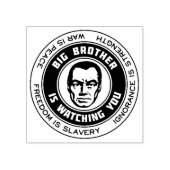 Big Brother kijkt Rubberstempel (Afrduk)