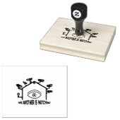 Big Brother kijkt Rubberstempel (Gestempeld)