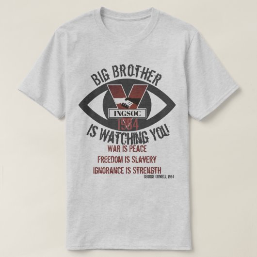 Big Brother kijkt T-shirt (Design voorkant)