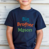Big Brother Kleurrijk Monogram Jongen Kinder Shirts