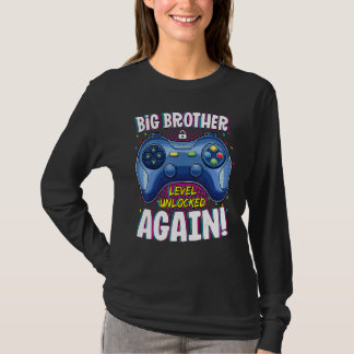 Big Brother Level Unlocked Again Boys Big Brother  T-shirt