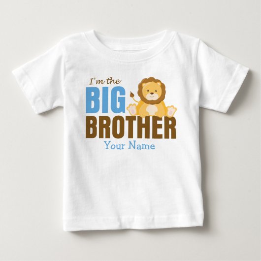 Big Brother Lion Blue gepersonaliseerd (Voorkant)
