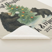 Big Brother Little Brother Bear Custom Christmas Sherpa Deken (3/4)