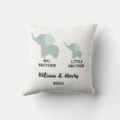 Big Brother & Little Brother Elephant, aangepaste Kussen (Achterkant)