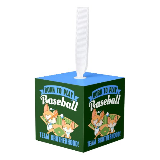 Big Brother Little Brother - Honkbalspelers Decoratie (Voorkant hoekig)