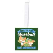 Big Brother Little Brother - Honkbalspelers Decoratie (Voorkant)