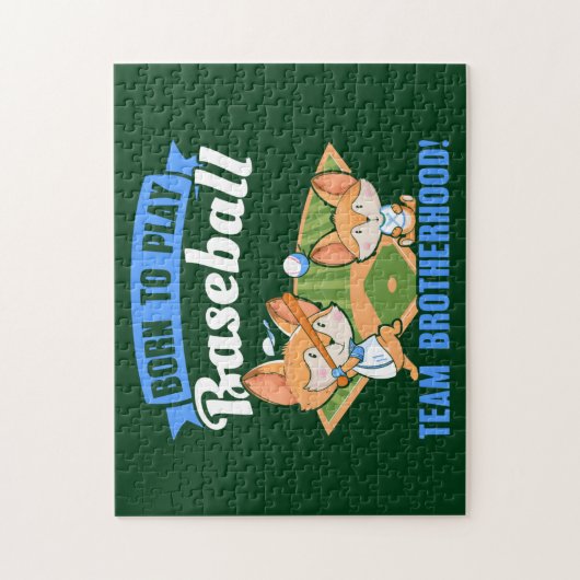 Big Brother Little Brother - Honkbalspelers Legpuzzel (Verticaal)